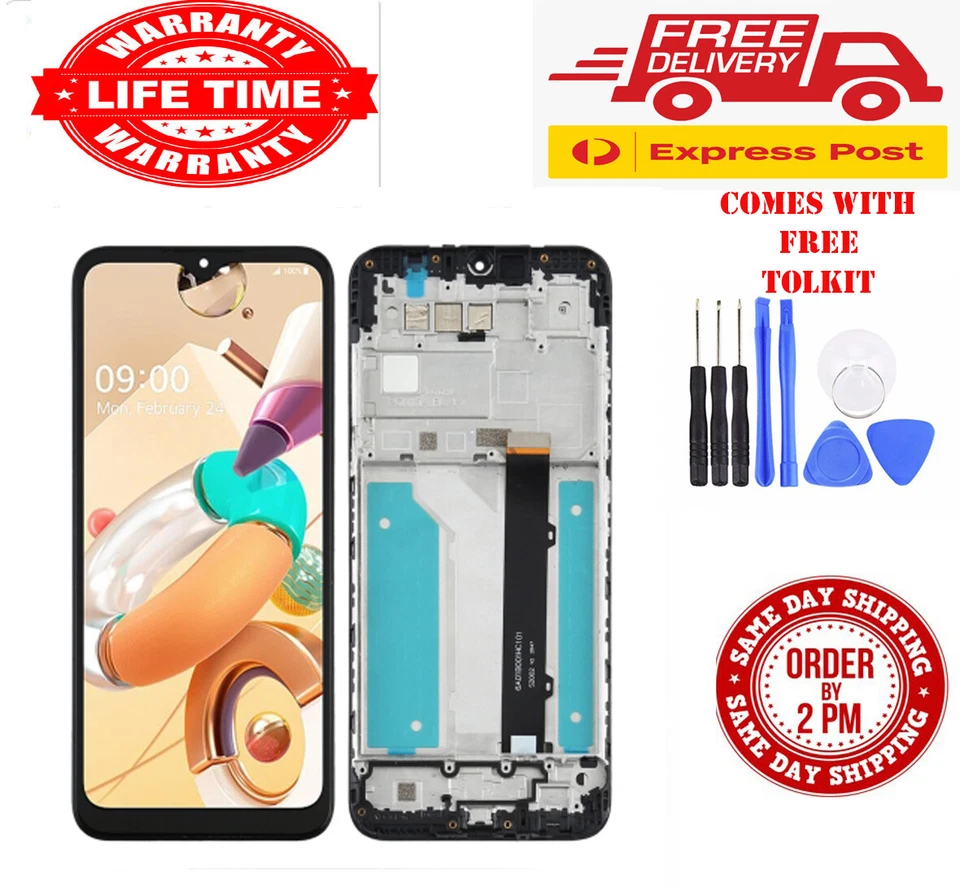 FOR LG K41s LM-K410 LCD DISPLAY+TOUCH SCREEN DIGITIZER FRAME REPLACE ASSEMBLY - Image 1 of 1