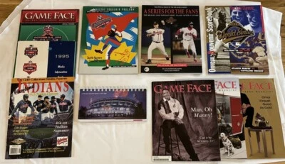 CLEVELAND INDIANS 1995 Post Season Lot Of 10 Programs, Magazines, Media Guide - Image 1 of 4