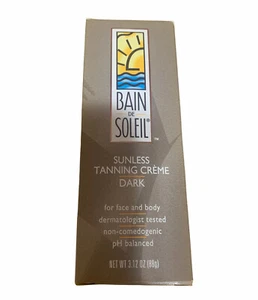 Vintage Bain de Soleil Discontinued 3.12 oz SUNLESS DARK Tanning Creme RARE - Picture 1 of 3
