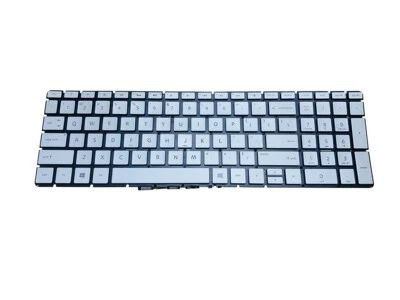 Nuevo teclado retroiluminado plateado para portátil HP ENVY 17m-ae111dx 17m-ae011dx 17M-AE Foto 1 de 4