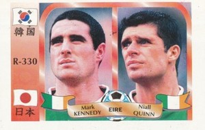 330 MARK KENNEDY / NIALL QUINN # EIRE IRELAND CARD WORLD CUP 2002 REYAUCA