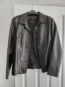 Apostrophe PARIS Leather Jacket Size Eur 40-UK12 - Picture 1 of 4