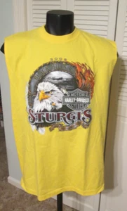 Harley-Davidson Shirt Men's XL Sleeveless Sturgis 2008 Buffalo Chip Motorcycle - Picture 1 of 3