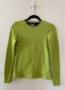 Under Armour Coldgear Women’s Green Long Sleeve Fitted Shirt Size Small S - Picture 1 of 11