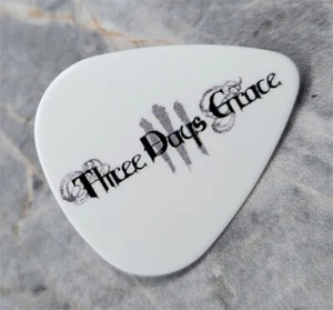 Three Days Grace White Guitar Pick Lapel Pin or Tie Tack - Picture 1 of 2