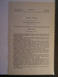 Government Report 1902 Gustavus C Doane Captain 2nd Reg US Calvary Civil War - Picture 1 of 1