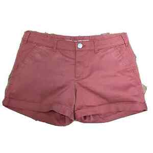 Gap Women’s Pink Rust Colored Khaki Shorts Skinny Boyfriend Cuffed Size 4 Summer