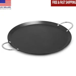 9 Pulgadas Acero Carbono Antiadherente Comal Ideal Tortillas Quesadillas Cocina Nuevo - Imagen 1 de 11