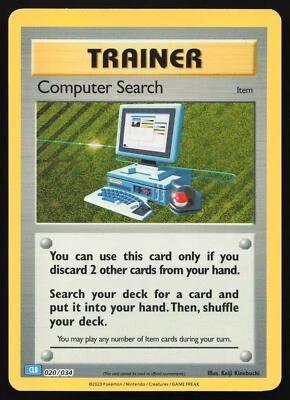 Computer Search - CLB - 020/034 - Holo - Pokemon Trading Card Game Classic - Image 1 of 2