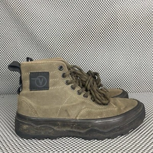 Vans Sentry WC Shoes Mens 5.5 Womens 7 Green Canteen Suede Hi Top Lace Up - Picture 1 of 14