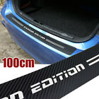 100cm Carbon Fiber Sticker Film Car Trunk Guard Plate Sticker Accessories Trim