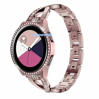 Correa de reloj de metal brillante + estuche para reloj Samsung Galaxy 4 5 6 7 40/44 clásico 42/46 Foto 1 de 4