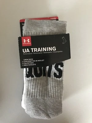 Under Armour носки 3 пары заявление экипажа носки для мальчиков большой 4-6,5 - Изображение 1 из 4