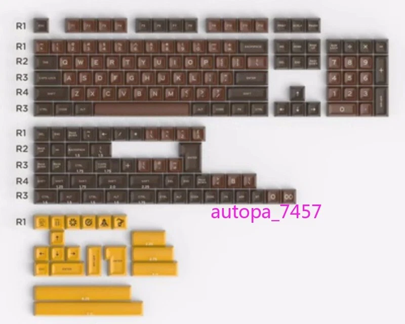 Chocolate Theme Keycap Key Caps New Gifts Fashion Full Set ABS Practical Decor - Image 1 of 4