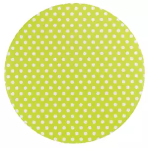 MAXIMEX Spann Tisch Decke rund grün gepunktet anpassbar Ø 70-86 cm Gummi Zug PVC - Bild 1 von 8