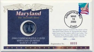 2000 Commemorative Cover Maryland State Quarter First Day Cover Limited edition - Picture 1 of 5