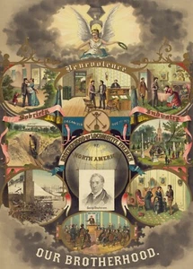 14305.Decor Poster print.Home Room wall art design.Masonic American Brotherhood - Picture 1 of 1