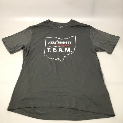 Cincinnati Bearcats Mens Shirt Extra Large Under Armour Gray NCAA Football Tee Cover
