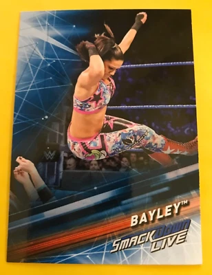 2019 Topps WWE SmackDown Live Blue Superstar Bayley #7 - Image 1 of 2