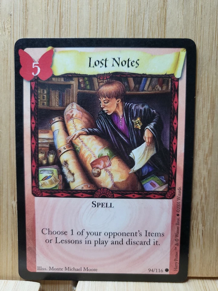 HARRY POTTER TCG🏆2001 #94/116 "Lost Notes" Trading Card🏆 - Image 1 of 1