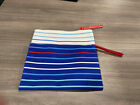 Red White Blue Designed By Make Up Bag Lot Of 2 C4