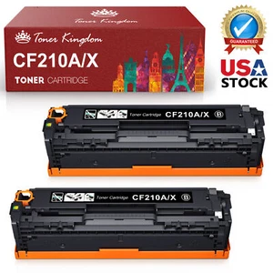 2 Stück CF210A 131A Schwarz Tonerkartuschen für HP LaserJet 200 Color M251nw - Bild 1 von 7