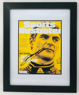 PSA/DNA Nascar JEFF GORDON Signed Autographed FRAMED Sports Illustrated Cover - Image 1 of 3