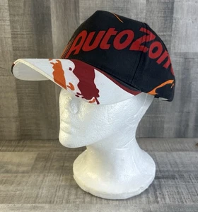 Vintage Auto Zone verstellbare Mütze Druckknopflasche Farbspritzmuster Einheitsgröße Erwachsene - Bild 1 von 8