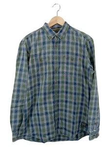 CAMEL ACTIVE Camicia Casual Uomo Verde Blu a Quadri (IT 56, EU 52) - Foto 1 di 4