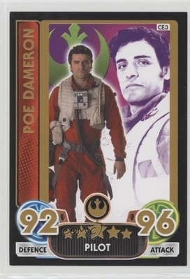 2016 Topps Star Wars 2016 Europe Celebration Force Attax Jumbo Poe Dameron #CE3 - Image 1 of 2