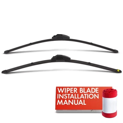 2x Limpiaparabrisas delantero 24" y 22" para Mercedes-Benz Clase C W203 BMW X5 Foto 1 de 4