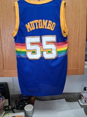 New Nba Denver Nuggets Dikembe Mutombo # 55 Size S - Image 1 of 4
