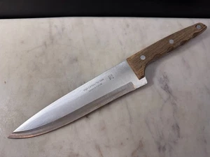 Fuller 8-165 High Carbon No Stain Cutlery Wooden Chef's Knife 8" Blade Brazil - Picture 1 of 9