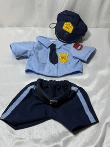 Costruisci un Orso Blu Polizia Uniforme Costume Peluche Bambola Bambola Vestiti - Foto 1 di 7