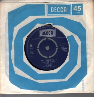Spookey Who's Taken the Lid Off This Affair? 7" vinyl UK Decca 1979 7" with - Image 1 of 2