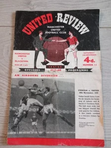 MANCHESTER UNITED V BLACKPOOL DEC 5th 1959 - Picture 1 of 2