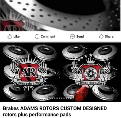 Adams Rotores AUDI S6 S7 S8 Rotores PASTILLAS DE FRENO SENSORES DE FRENOS HEXAGONALES PANAL Foto 1 de 4