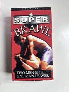 Vintage MMA Super Brawl VHS Cassette Tapes. Mixed Martial Arts. Untested - Picture 1 of 6