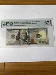 2017A $100.00 FRN PA00000080B P.M.G #67EPQ - Picture 1 of 2