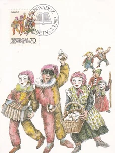 LIECHTENSTEIN 1983 THREE FIRST DAY COVERS, SHROVETIDE & LENTEN ON MAXI CARDS - Picture 1 of 3