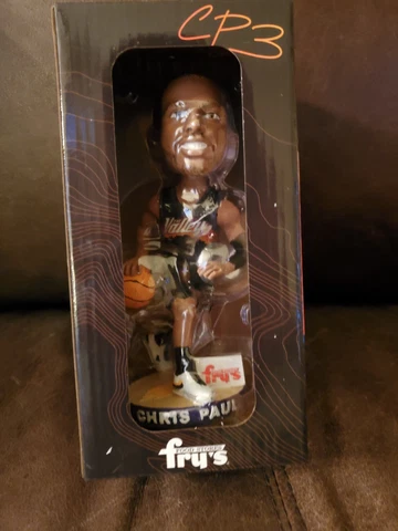 Chris Paul Rare, " Rally The Valley" Bobble Head~  Ball In Hand!  New In Box! Cover