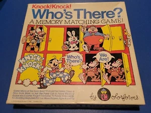Vintage 1982 Knock! Knock! Who's There? A Memory Matching Game 7921 -Colorforms - Picture 1 of 2