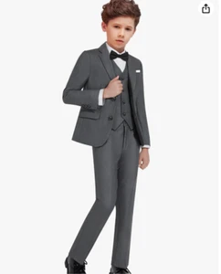 Boys Suit 3 Pieces, Ring Bearer Outfit, Slim Suits for Boys, Boys Suits - Picture 1 of 10