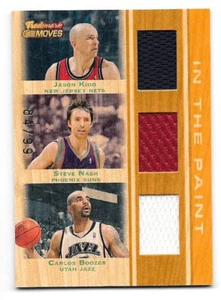 2007-08 Topps Trademark Moves Triple Relics Orange Kidd Steve Nash Boozer /99 - Picture 1 of 2