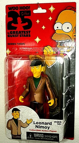 NECA Simpsons Greatest Guest Stars Leonard Nimoy Figure Toy New NOS MOC 2014 Cover