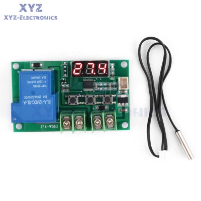 W1209 DC12V LED Digital Thermostat Temperature Control Module Switch 30A Relay - Image 1 of 4