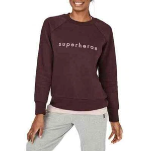 SWEATY BETTY Crewneck Superhero Sweatshirt XS NWOT - Picture 1 of 5