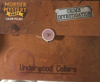 Murder Mystery Party game Underwood Cellars Crime investigation Are You Game - Image 1 of 2