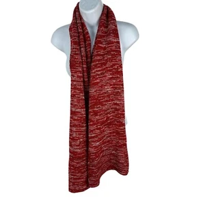 Old Navy Red & White Knit Scarf One Size Acrylic - Picture 1 of 4