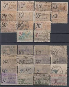 F-EX7965 FRANCE REVENUE STAMPS LOT. ALL DIFFERENT. - Picture 1 of 2